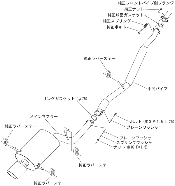 HKS Super Turbo Catback Exhaust 2002-2005 WRX - 31029-AF002 - Subimods.com