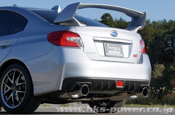 HKS Super Turbo Dual Stainless Steel Tip Catback Exhaust 2015-2021 STI - 31029-AF011 - Subimods.com