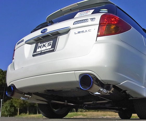 HKS Super Turbo Muffler Catback Exhaust 2005-2009 LGT Wagon - 31029-AF003 - Subimods.com