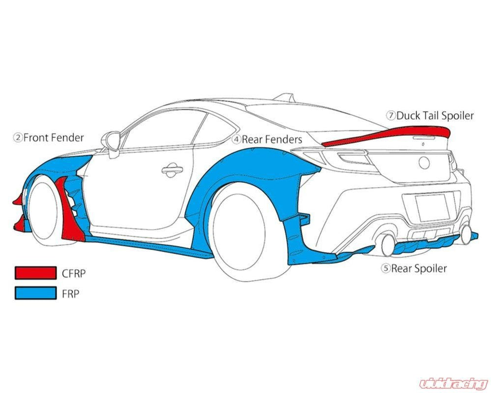 Tyoe R Trunk HKS Type R Full Kit for 2022-2024 GR86 Performance Body Kit — Subimods.com