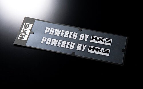 HKS White Powered By HKS Sticker W200 - 51003-AK132 - Subimods.com