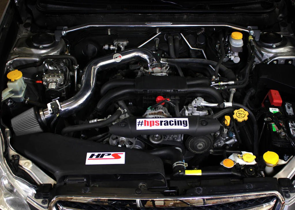 HPS Black Shortram Air Intake w/ Heatshield Legacy Outback — Subimods.com
