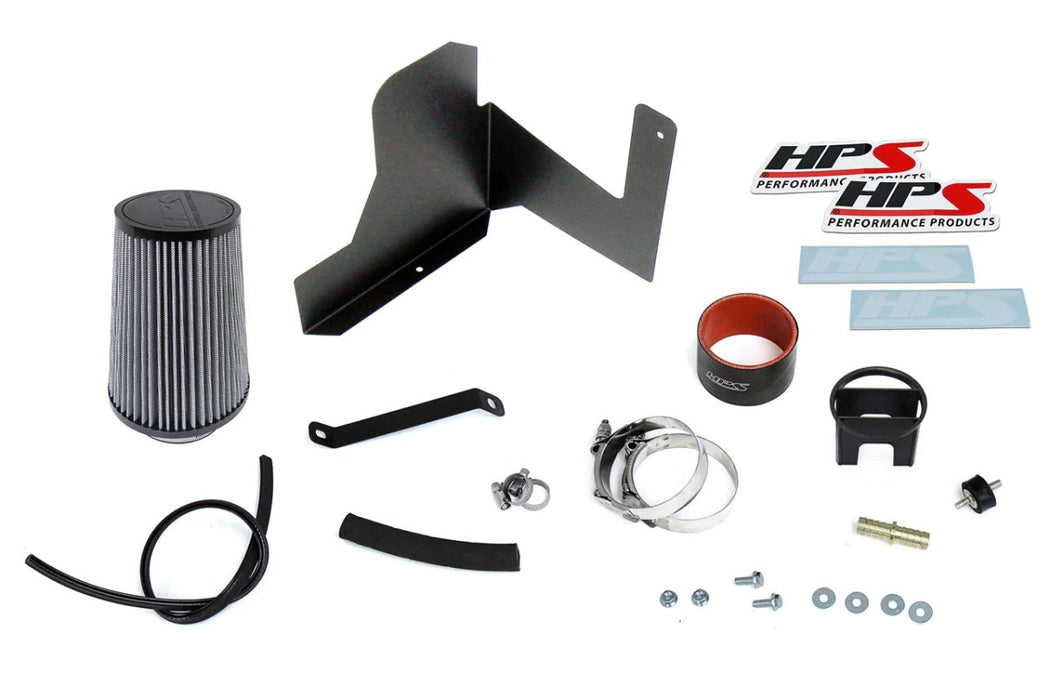 HPS Performance Black Shortram Air Intake w/ Heatshield 2018-2020 Crosstrek 2.0L / 2017-2022 Impreza 2.0L - 827-684WB - Subimods.com