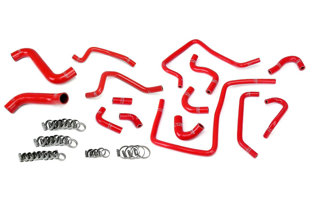 HPS Performance Radiator and Ancillary Hose Kit Red 2002-2003 WRX - 57-1812-RED - Subimods.com