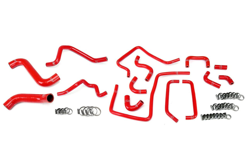 HPS Performance Silicone Radiator and Ancillary Hose Combo Kit Red 2005 STI / 2005 WRX - 57-1814-RED - Subimods.com