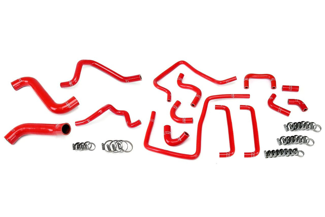 HPS Performance Silicone Radiator and Ancillary Hose Combo Kit Red 2006-2007 STI / 2006-2007 WRX - 57-1815-RED - Subimods.com