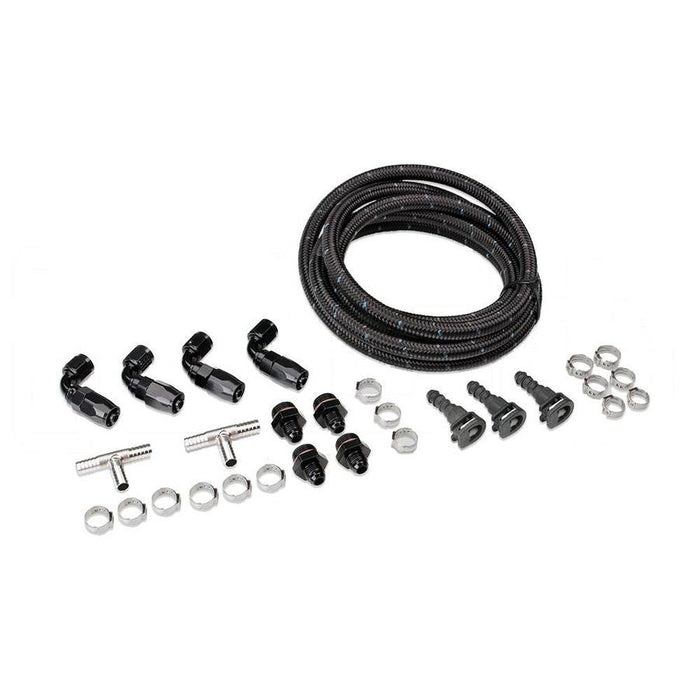 IAG Performance Braided Fuel Line & Fitting Kit For IAG Top Feed Fuel Rails & OEM FPR 2004-2006 STI w/ Top Feed Conversion - IAG-AFD-2200-5 - Subimods.com