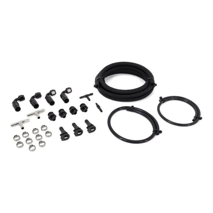 IAG Performance Braided Fuel Line & Fitting Kit For IAG Top Feed Fuel Rails & OEM FPR w/ IAG FPR Adapter 2008-2012 Legacy GT - IAG-AFD-2200-4 - Subimods.com