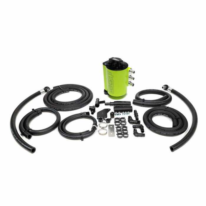 IAG Performance V3 Street Series Air / Oil Separator (AOS) Neon Yellow 2008-2014 WRX / 2008-2021 STI - IAG-ENG-7181NY - Subimods.com