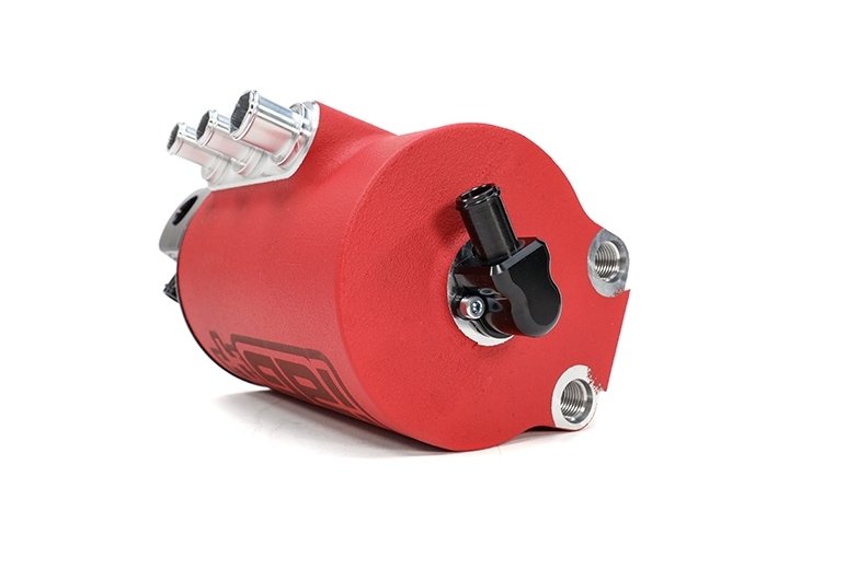 IAG Performance V3 Street Series Air / Oil Separator (AOS) Wrinkle Red 2006-2007 WRX / 2004-2007 STI - IAG-ENG-7180RD - Subimods.com