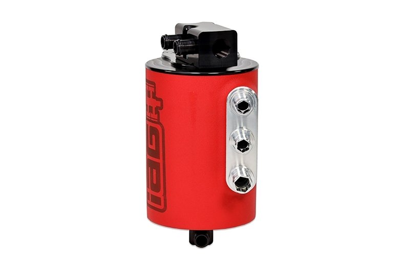 IAG Performance V3 Street Series Air / Oil Separator (AOS) Wrinkle Red 2006-2007 WRX / 2004-2007 STI - IAG-ENG-7180RD - Subimods.com