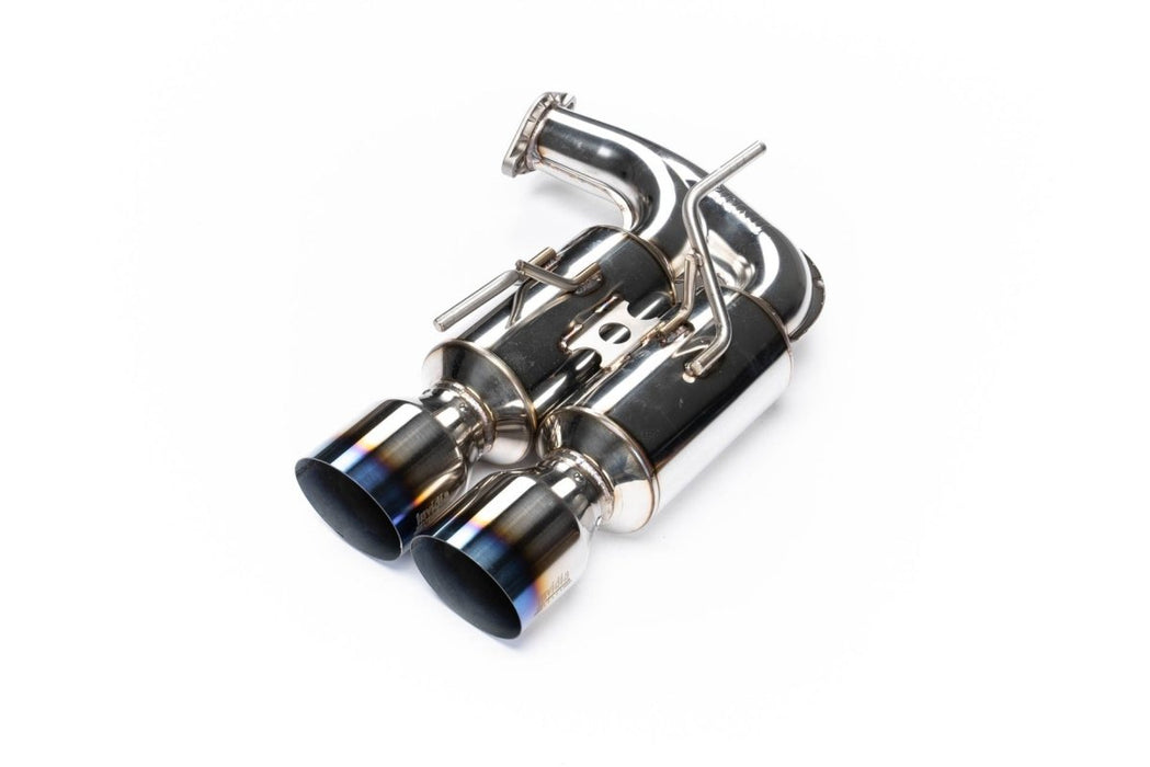 Invidia Gemini R400 Cat back Exhaust Titanium Tips 2011-2014 WRX Hatchback / 2008-2014 STI Hatchback - HS08ST5GM4ST - Subimods.com