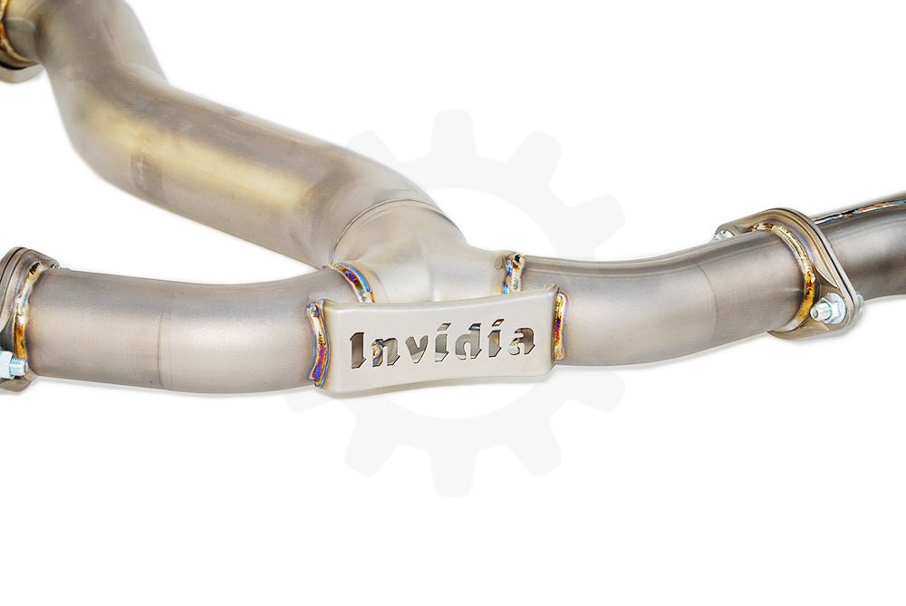 Invidia Gemini R400 Full Titanium Quad Tip Exhaust 2015-2021 WRX / 2015-2021 STI - HS15STI5TG4ST - Subimods.com