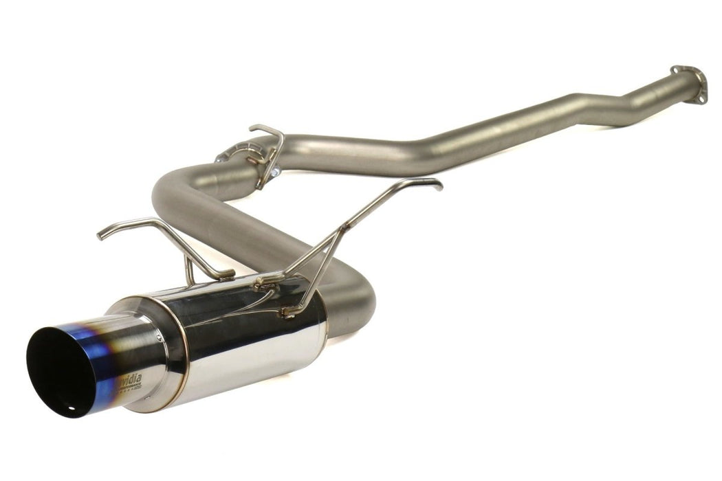 Invidia N1 Cat Back Exhaust w/ Bead Blasted Piping Titanium Tip 2015-2021 WRX / 2015-2021 STI - HS15SW4BGR1GT - Subimods.com