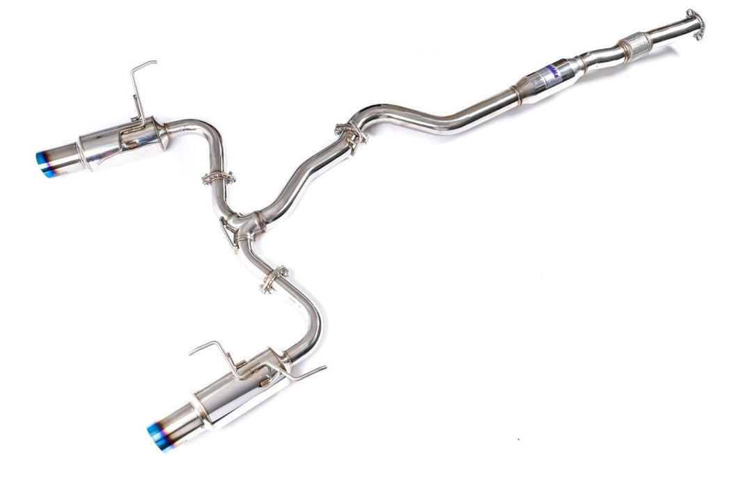 Invidia N1 Dual Stainless Steel Catback Exhaust w/ Titanium Tips 2022-2024 WRX - HS22WRXGTT - Subimods.com