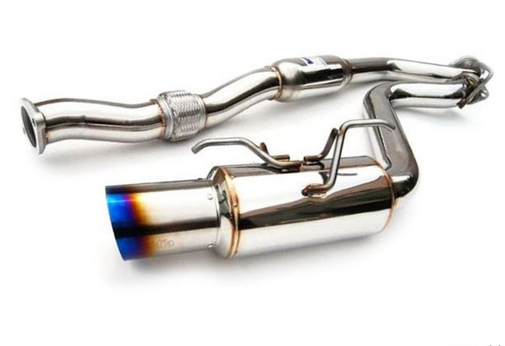 Invidia N1 Single Stainless Steel Catback Exhaust w/ Titanium Tip 2022-2024 WRX - HS22SW4GTT - Subimods.com