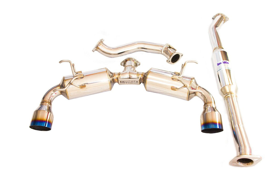 Invidia N2 Dual Burnt Titanium Tip Exhaust 2013-2024 BRZ / 2013-2016 FRS/ 2017-2021 GT86 / 2022-2024 GR86 - HS12SST6N21GT - Subimods.com