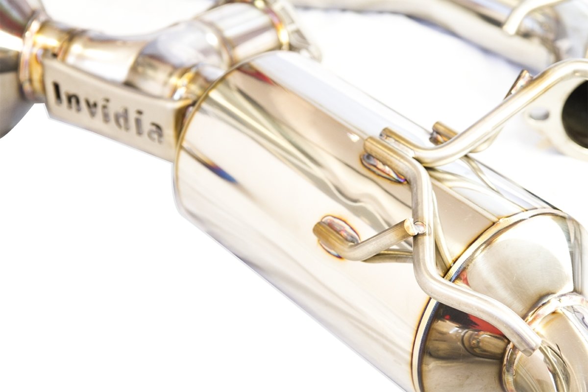 Invidia N2 Dual Burnt Titanium Tip Exhaust for BRZ 2013-2024