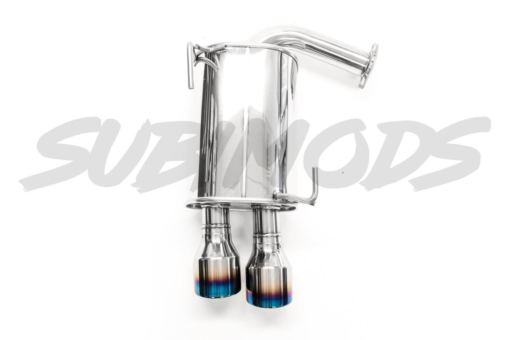 Invidia Q300 Cat Back Exhaust Titanium Tips 2011-2014 WRX Sedan / 2011-2014 STI Sedan - HS11STIG3T - Subimods.com