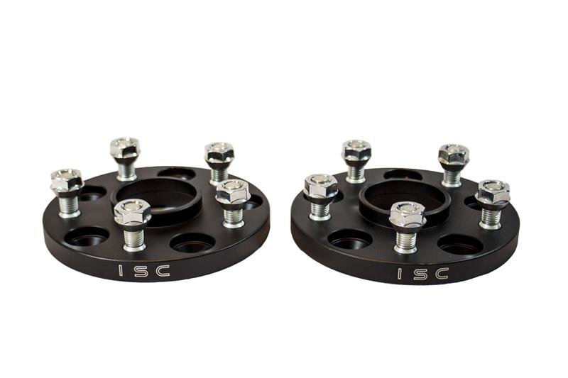 ISC Black Wheel Spacer Pair 15mm / 5x100 - WS5x10015B - Subimods.com