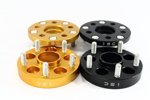 ISC Wheel Adapters Gold 25mm / 5x100 to 5x114 - WA25G - Subimods.com