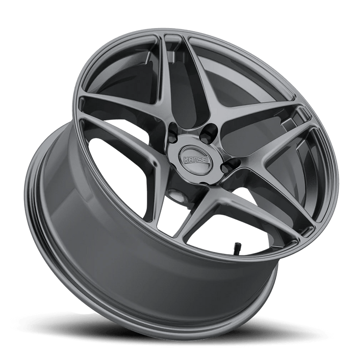 Kansei Astro Gloss Gunmetal 18x9+22 5x100 - K15G-189016+22 - Subimods.com