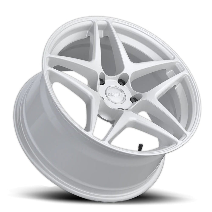 Kansei Astro Gloss White 18x9+22 5x114.3 - K15W-189012+22 - Subimods.com