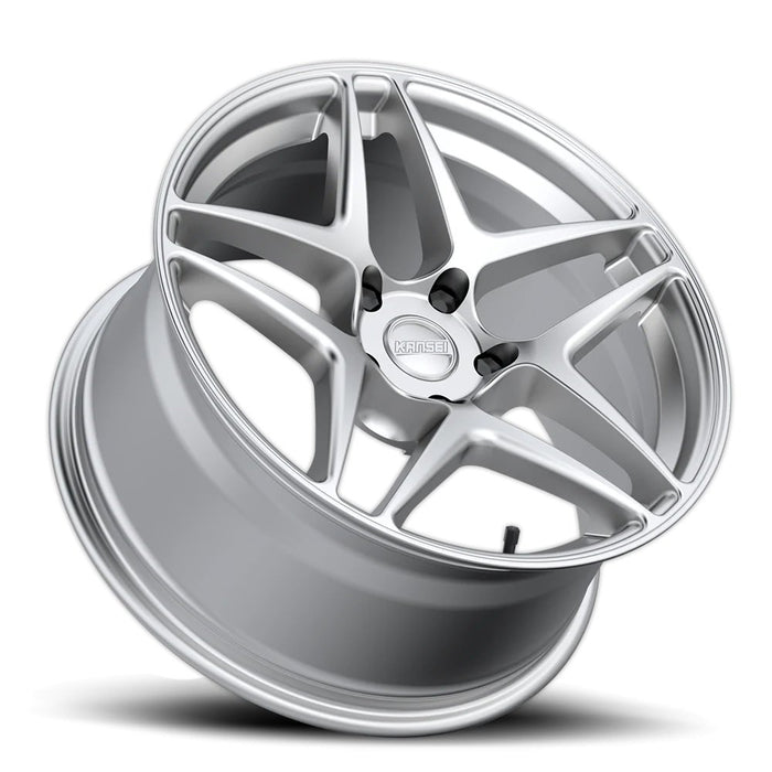 Kansei Astro Hyper Silver 18x9.5+22 5x100 - K15H-189516+22 - Subimods.com