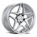 Kansei Astro Hyper Silver 18x9.5+35 5x114.3 - K15H-189512+35 - Subimods.com