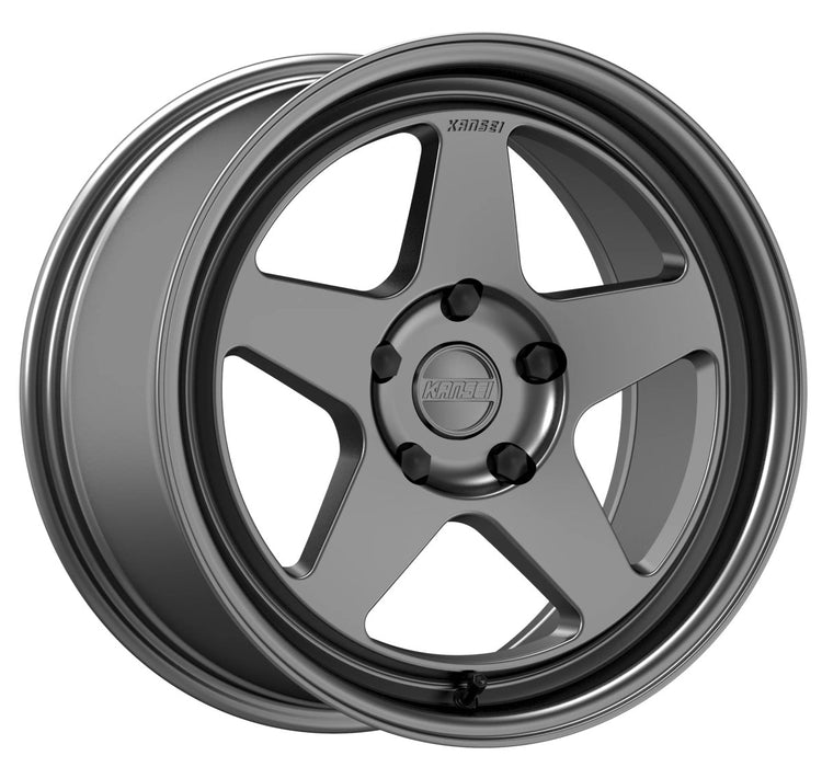 Kansei KNP Gloss Gunmetal 18x8.5+35 5x114.3 - K12G-188512+35 - Subimods.com