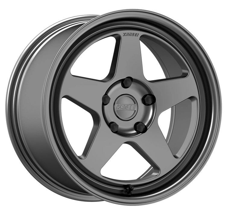 Kansei KNP Gloss Gunmetal 18x9+35 5x100 - K12G-189016+35 - Subimods.com