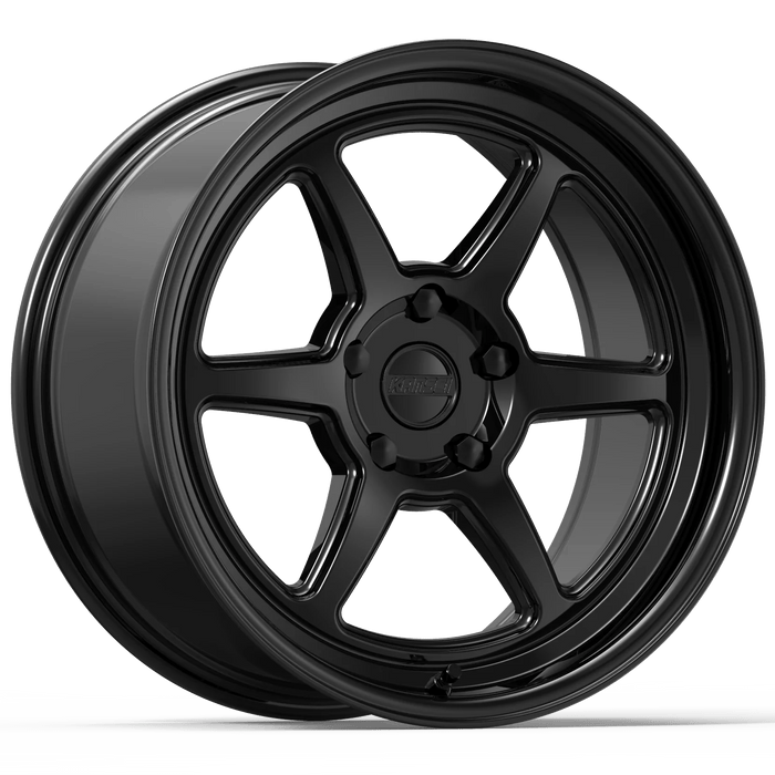 Kansei Roku Gloss Black 18x9+12 5x114.3 - K14B-189012+12 - Subimods.com