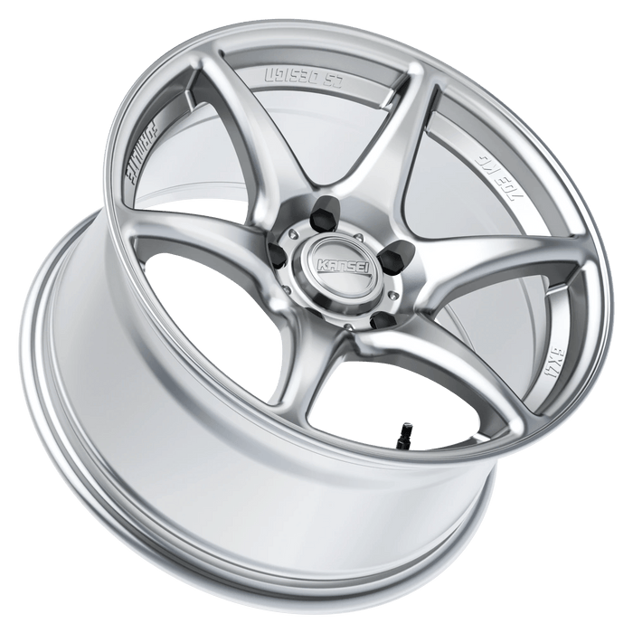 Kansei Tandem Hyper Silver 18x8.5+35 5x100 - K11S-188516+35 - Subimods.com