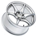 Kansei Tandem Hyper Silver 18x8.5+35 5x100 - K11S-188516+35 - Subimods.com