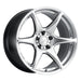 Kansei Tandem Hyper Silver 18x9 +12 5x100 - K11S-189016+12 - Subimods.com