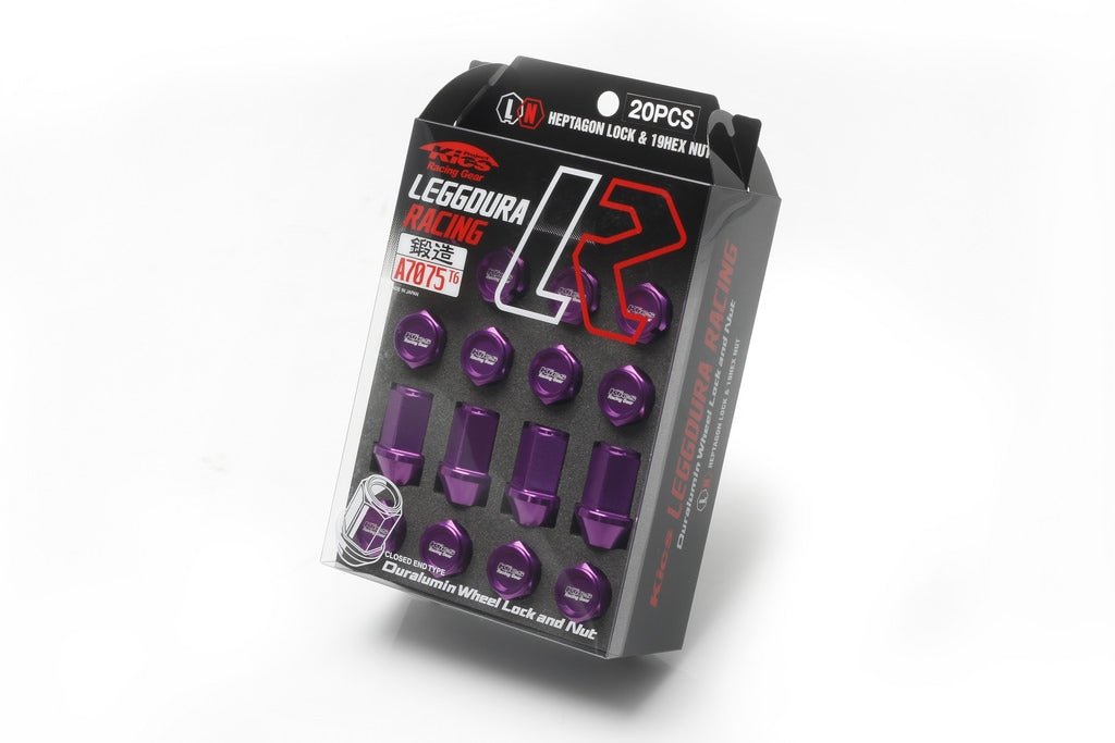 Project Kics 12X1.50 Purple Leggdura Racing Lug Nuts - 20 PCS main image 1