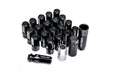 KICS Leggdura Racing Shell Type Lug Nut Set 53mm Closed-End 12X1.25 Black - WRL5313K - Subimods.com