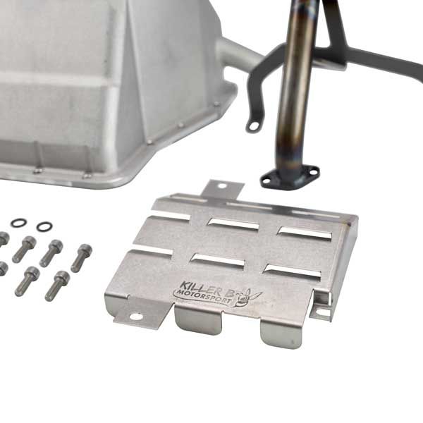 Killer B Motorsport Super G Cast Oil Pan w/ High Flow Oil Pickup and Baffle Combo 2002-2014 WRX / 2004-2021 STI - PPBC-HFG - Subimods.com