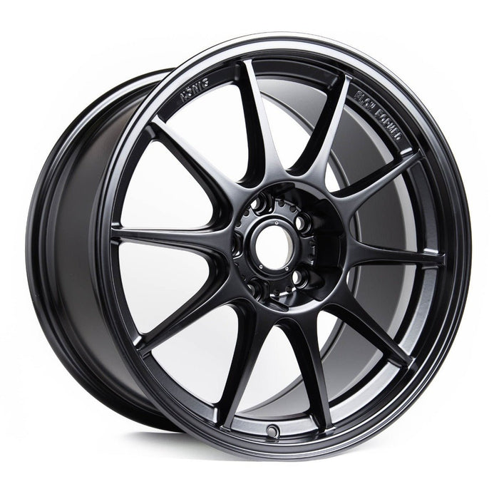 Konig Dekagram Semi-Matte Black 18x9.5 5x114.3 35 Offset - DK98514355 - Subimods.com