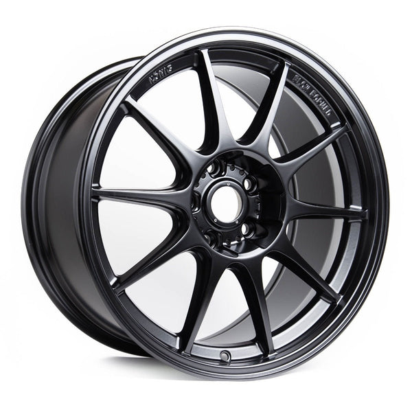 キムコ　グランディングx125 Konig Dekagram Semi-Matte Black 18x9.5 5x114.3 35 Offset