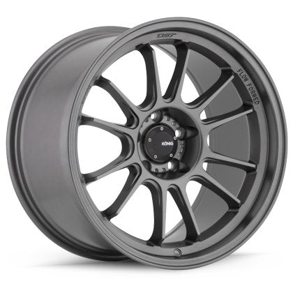 Konig Hypergram Matte Grey 18x8.5 5x114.3 35 Offset - HG8851435G - Subimods.com