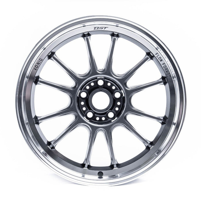 Konig Hypergram Metallic Carbon w/ Machined Lip 18x8.5 5x114.3 35 Offset