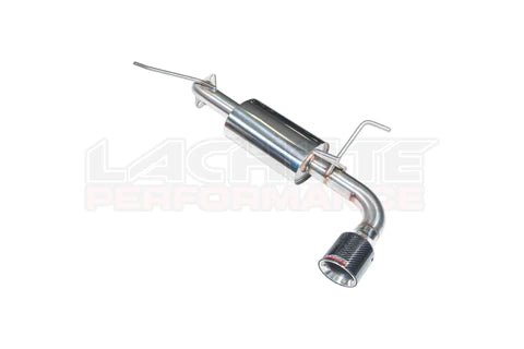 Lachute Performance Stainless Steel Muffled Axle Back w/ Carbon Cover and Double Wall Polished Tip 2013-2017 Crosstrek / 2012-2016 Impreza Hatchback - FLP-CTA-AB-13-17-C - Subimods.com