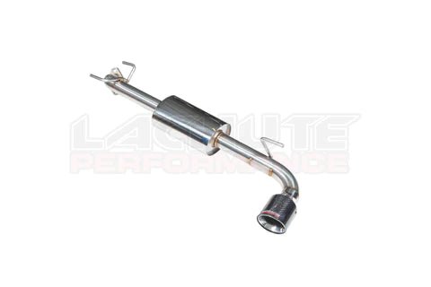 Lachute Performance Stainless Steel Muffled Axle Back w/ Carbon Cover and Double Wall Polished Tip 2018-2023 Crosstrek - FLP-CTA-AB-18+C - Subimods.com