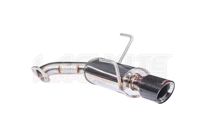 Lachute Performance Stainless Steel Muffled Axle Back w/ Carbon Cover and Double Wall Polished Tip 2019-2022 Forester - FLP-FTA-19-AB-C - Subimods.com