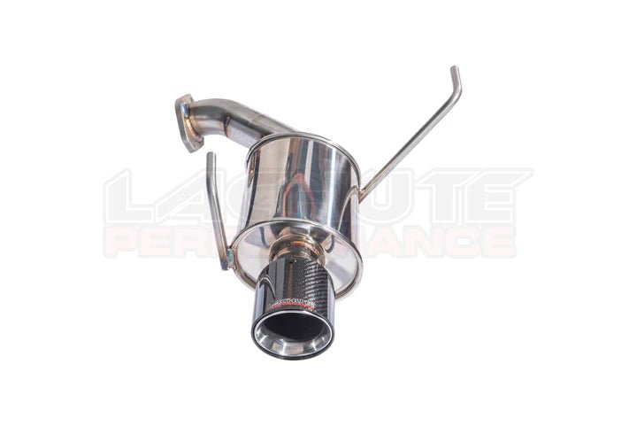 Lachute Performance Stainless Steel Muffled Axle Back w/ Carbon Cover and Double Wall Polished Tip 2019-2022 Forester - FLP-FTA-19-AB-C - Subimods.com