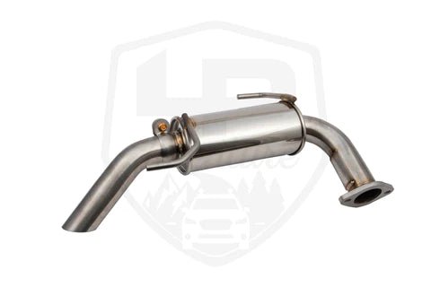 Lachute Performance Stainless Steel Muffled Axle Back w/ Slash Cut Tip 2010-2019 Outback 2.5L - FLP-OBA10+AB2.5L - Subimods.com