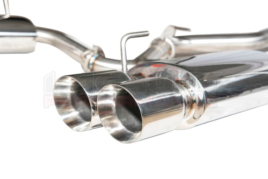 Lachute Performance Stainless Steel Resonated Catback Exhaust w/ Polished Quad Tips 2022-2024 WRX - FLP2022+CB-WRX-SD3R - Subimods.com