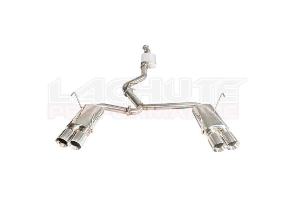 Lachute Performance Stainless Steel Resonated Catback Exhaust w/ Polished Quad Tips 2022-2024 WRX - FLP2022+CB-WRX-SD3R - Subimods.com