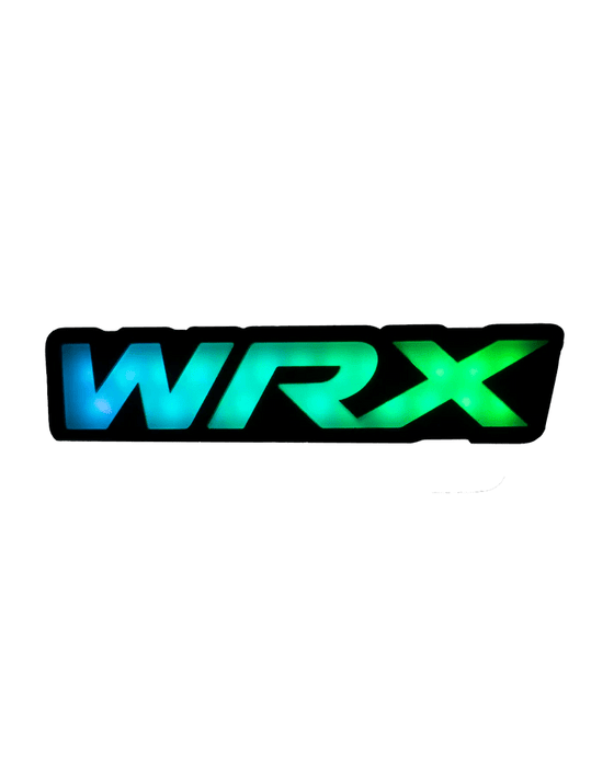 Lit Logos "WRX" Badge V2 RGBW LED Front Grille Emblem 2008-2023 WRX - LL-WRX - Subimods.com